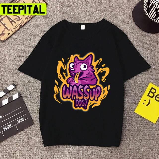 Cute Purple Dog In Trending Whats Up Dog Unisex T-Shirt Cute Purple Dog In Trending Whats Up Dog Unisex T-Shirt