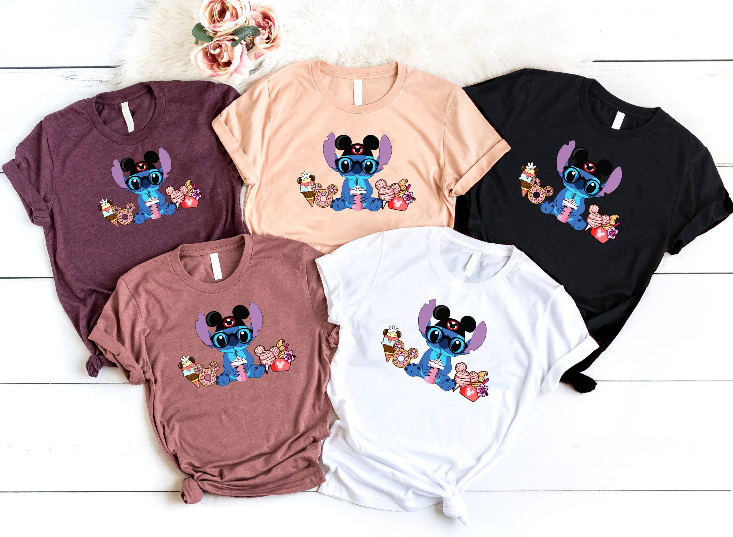 Cute Stitch Snacks Disney Unisex T-Shirt Cute Stitch Snacks Disney Unisex T-Shirt