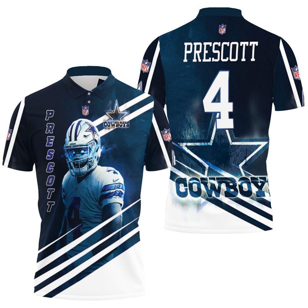 Dak Prescott 4 Dallas Cowboys 3d Polo Shirt All Over Print Shirt 3d T-shirt Dak Prescott 4 Dallas Cowboys 3d Polo Shirt All Over Print Shirt 3d T-shirt