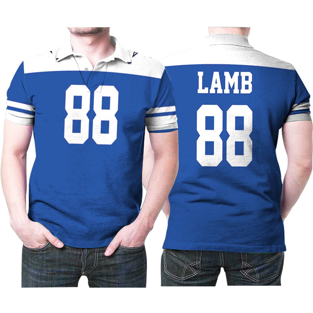 Dallas Cowboys Ceedee Lamb #88 Nfl American Football Dak Royal Rivalry Throwback 3d Designed Allover Gift For Cowboys Fans Polo Shirt Dallas Cowboys Ceedee Lamb #88 Nfl American Football Dak Royal Rivalry Throwback 3d Designed Allover Gift For Cowboys Fans Polo Shirt