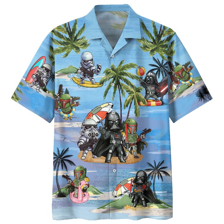 Darth Vader Stormtrooper Summer Time Hawaiian Shirt PK12 Darth Vader Stormtrooper Summer Time Hawaiian Shirt PK12