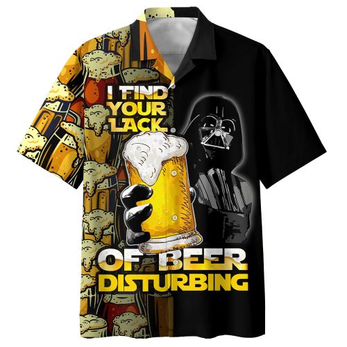 Darth Vader With Beer Hawaiian Shirt PK12 Darth Vader With Beer Hawaiian Shirt PK12