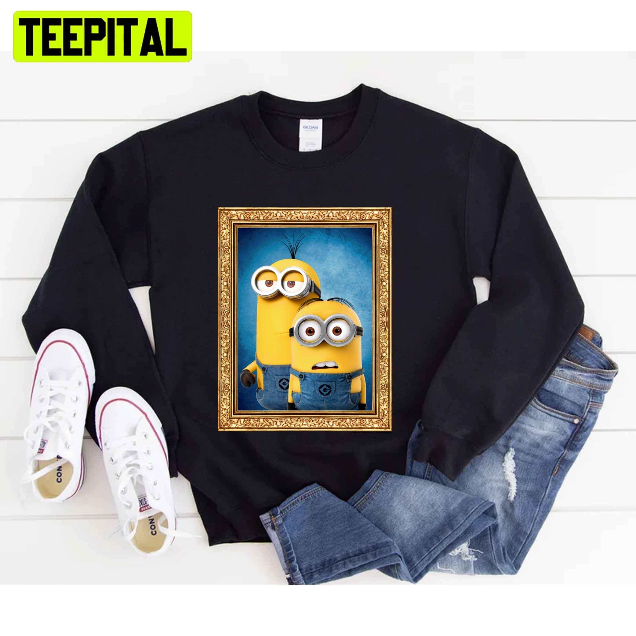 Despicable Me Minions Group Framed Portrait Unisex T-Shirt Despicable Me Minions Group Framed Portrait Unisex T-Shirt