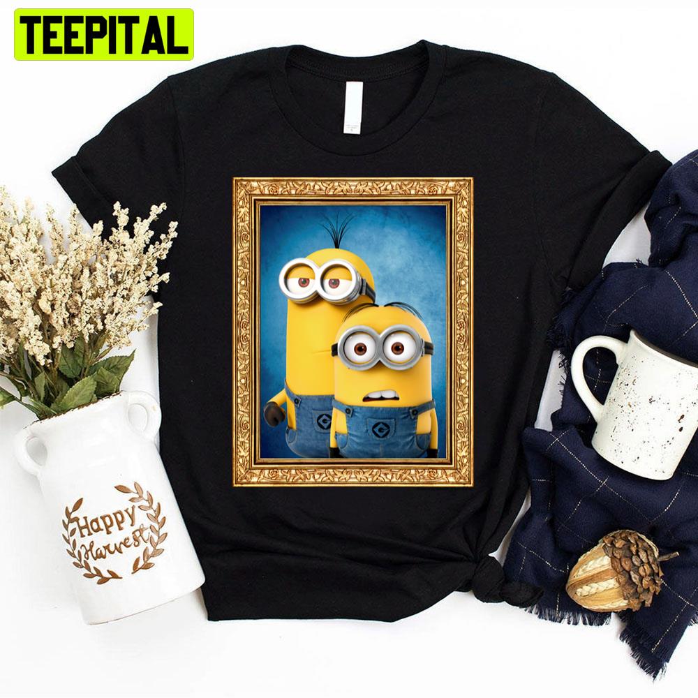 Despicable Me Minions Group Framed Portrait Unisex T-Shirt Despicable Me Minions Group Framed Portrait Unisex T-Shirt