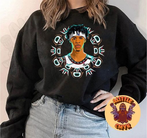 Digital Art Ja Morant Memphis Grizzlies Basketball Unisex T-Shirt