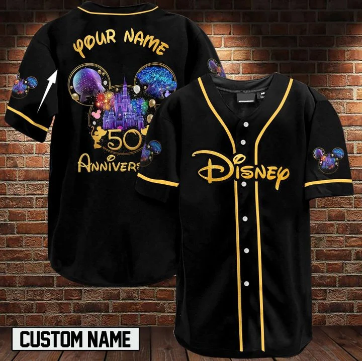 Disney 50th anniversary custom name Baseball Jersey PK12 Disney 50th anniversary custom name Baseball Jersey PK12
