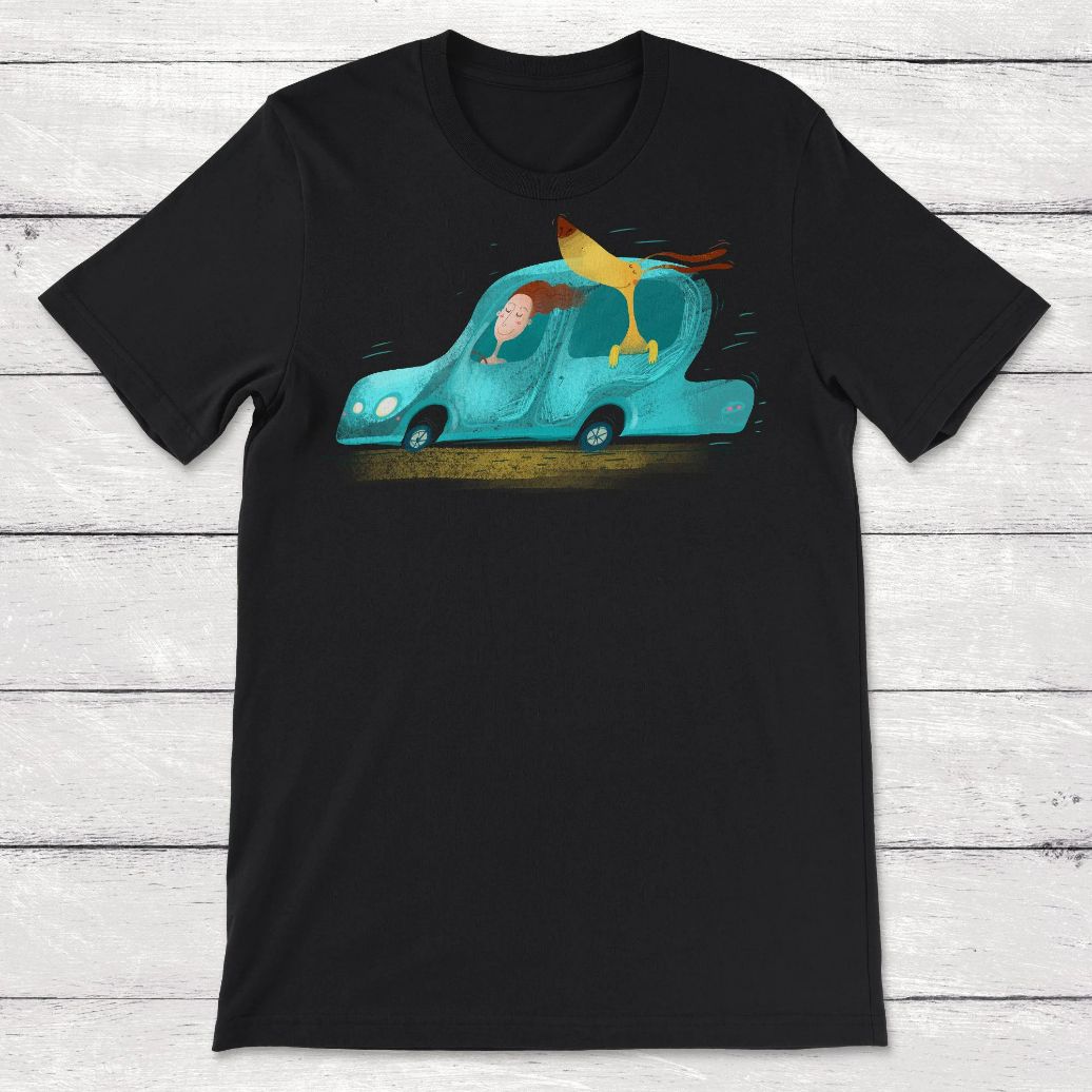 Dog Sticking His Head Out Of The Window Unisex T-Shirt Dog Sticking His Head Out Of The Window Unisex T-Shirt