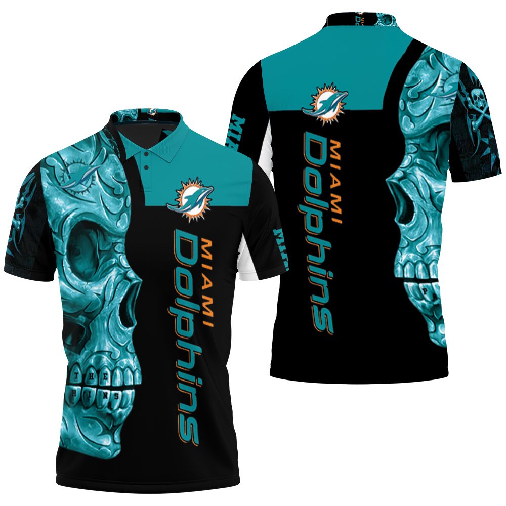 Dolphins Nfl Skull 3d Printed Polo Shirt All Over Print Shirt 3d T-shirt Dolphins Nfl Skull 3d Printed Polo Shirt All Over Print Shirt 3d T-shirt