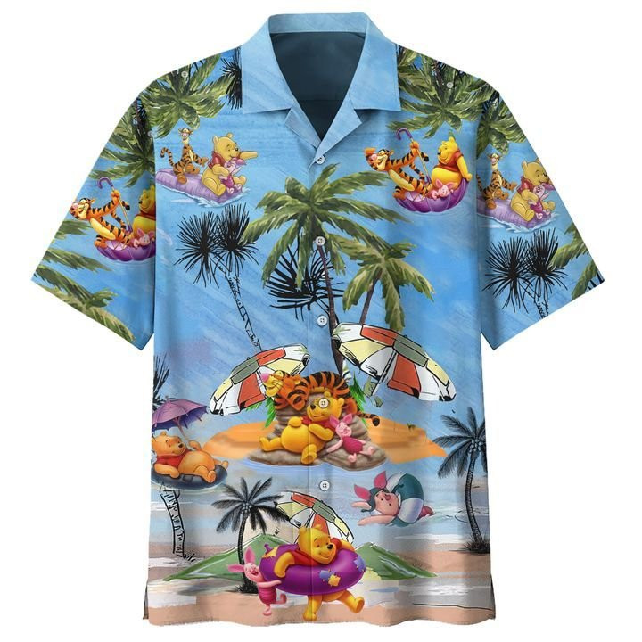 Eeyore, Tigger, Piglet, Winnie-the-Pooh, Cartoon Shirts, Hawaiian Sleeve Shirts HA33 Eeyore, Tigger, Piglet, Winnie-the-Pooh, Cartoon Shirts, Hawaiian Sleeve Shirts HA33