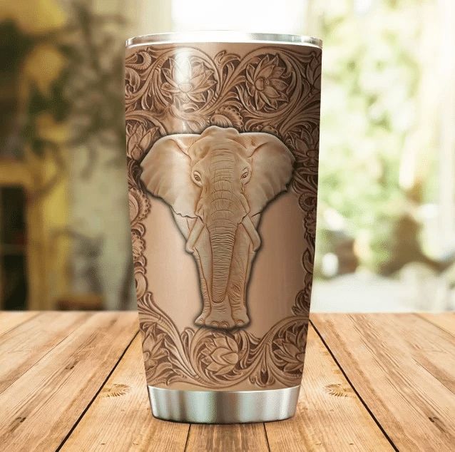 Elephant Leather Gift For Lover Day Travel Tumbler All Over Print Elephant Leather Gift For Lover Day Travel Tumbler All Over Print