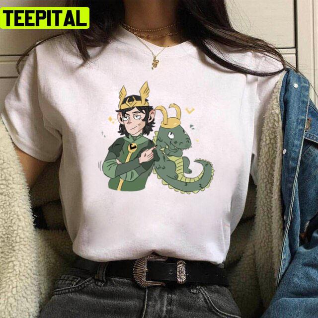 Fan Art Of Croki And Loki Tom Hiddleston Marvel Unisex T-Shirt Fan Art Of Croki And Loki Tom Hiddleston Marvel Unisex T-Shirt