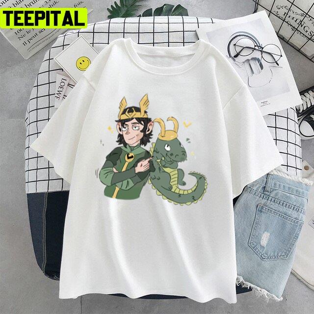 Fan Art Of Croki And Loki Tom Hiddleston Marvel Unisex T-Shirt Fan Art Of Croki And Loki Tom Hiddleston Marvel Unisex T-Shirt
