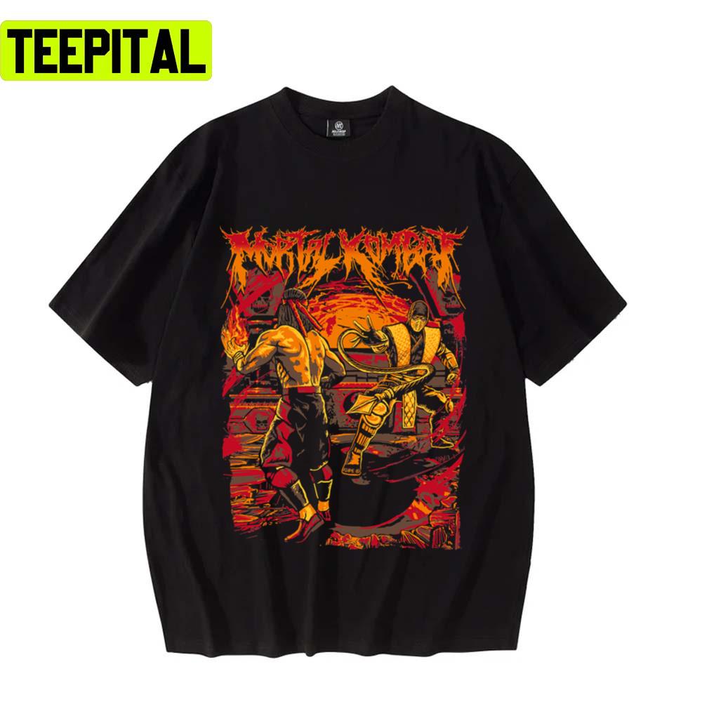 Fan Art The Fight Mortal Kombat Unisex T-Shirt Fan Art The Fight Mortal Kombat Unisex T-Shirt