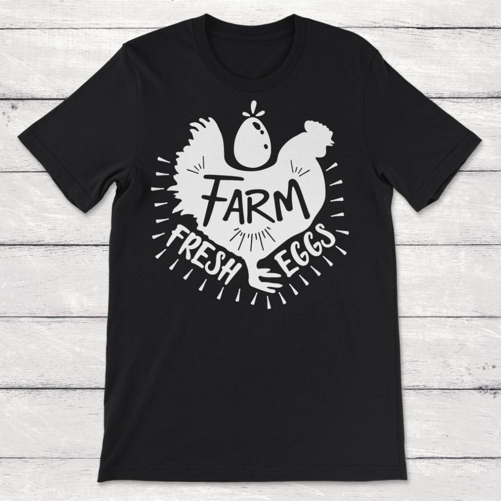 Farm And Country Farm Fresh Eggs Unisex T-Shirt Farm And Country Farm Fresh Eggs Unisex T-Shirt