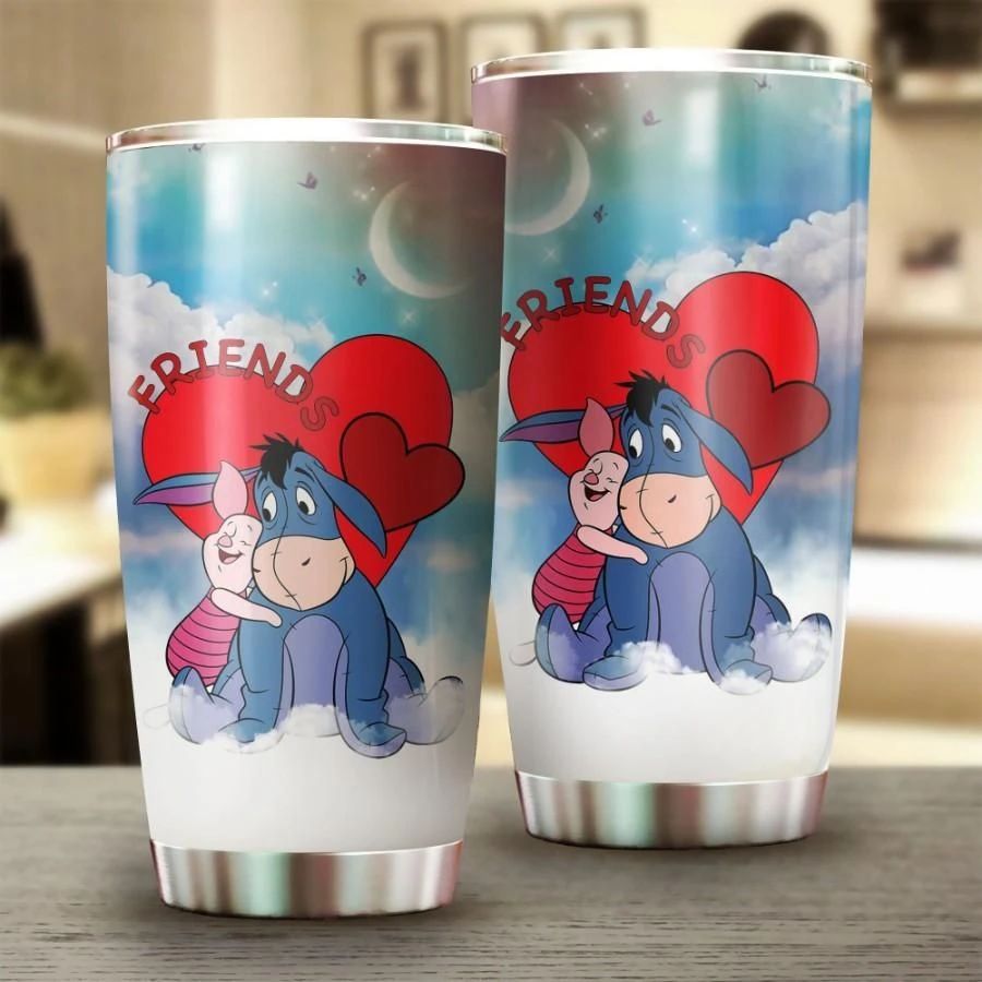 Friend Donkey Winnie The Pooh Flower Gift For Lover Day Travel Tumbler Friend Donkey Winnie The Pooh Flower Gift For Lover Day Travel Tumbler
