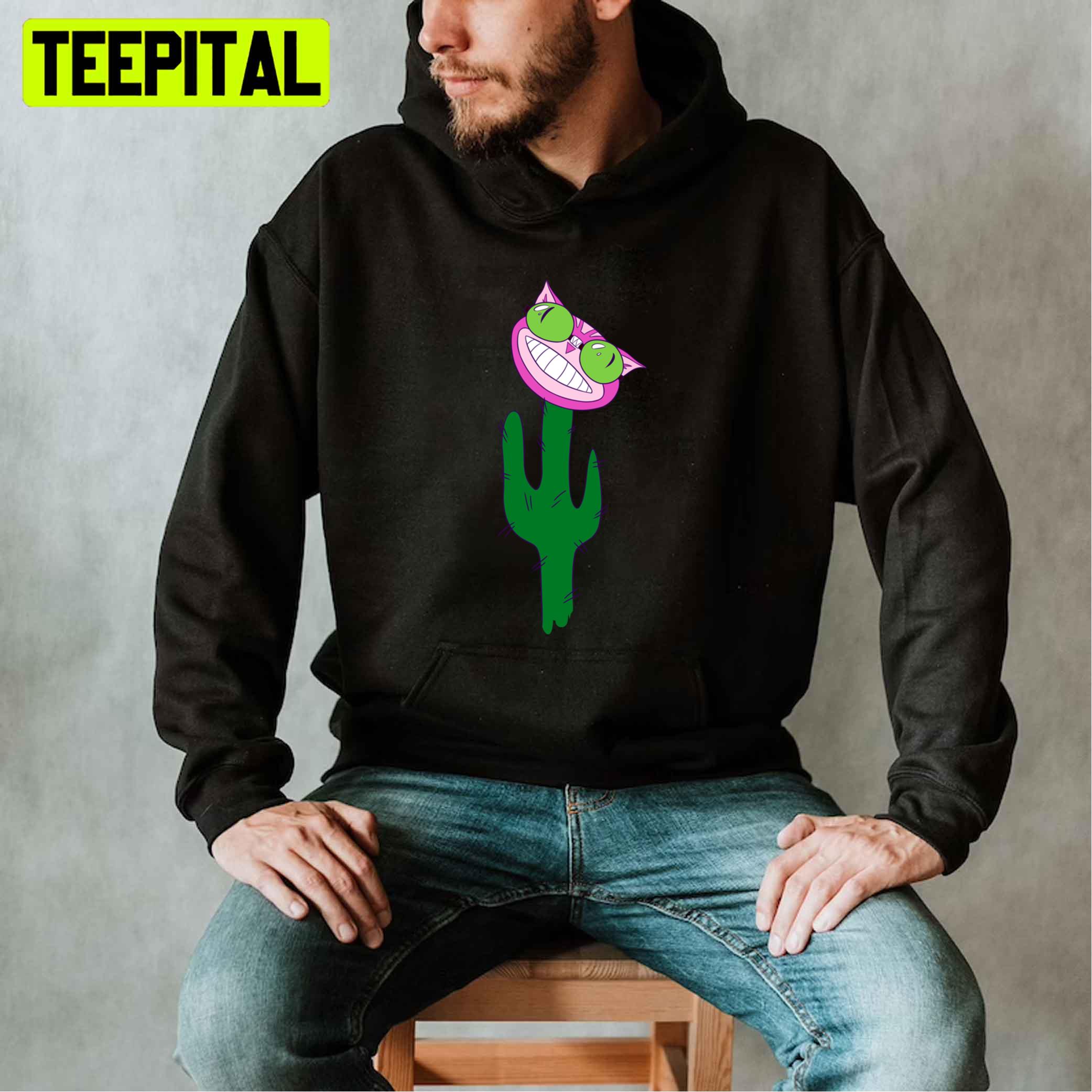 Funny Professor Genki On A Cactus Unisex T-Shirt Funny Professor Genki On A Cactus Unisex T-Shirt