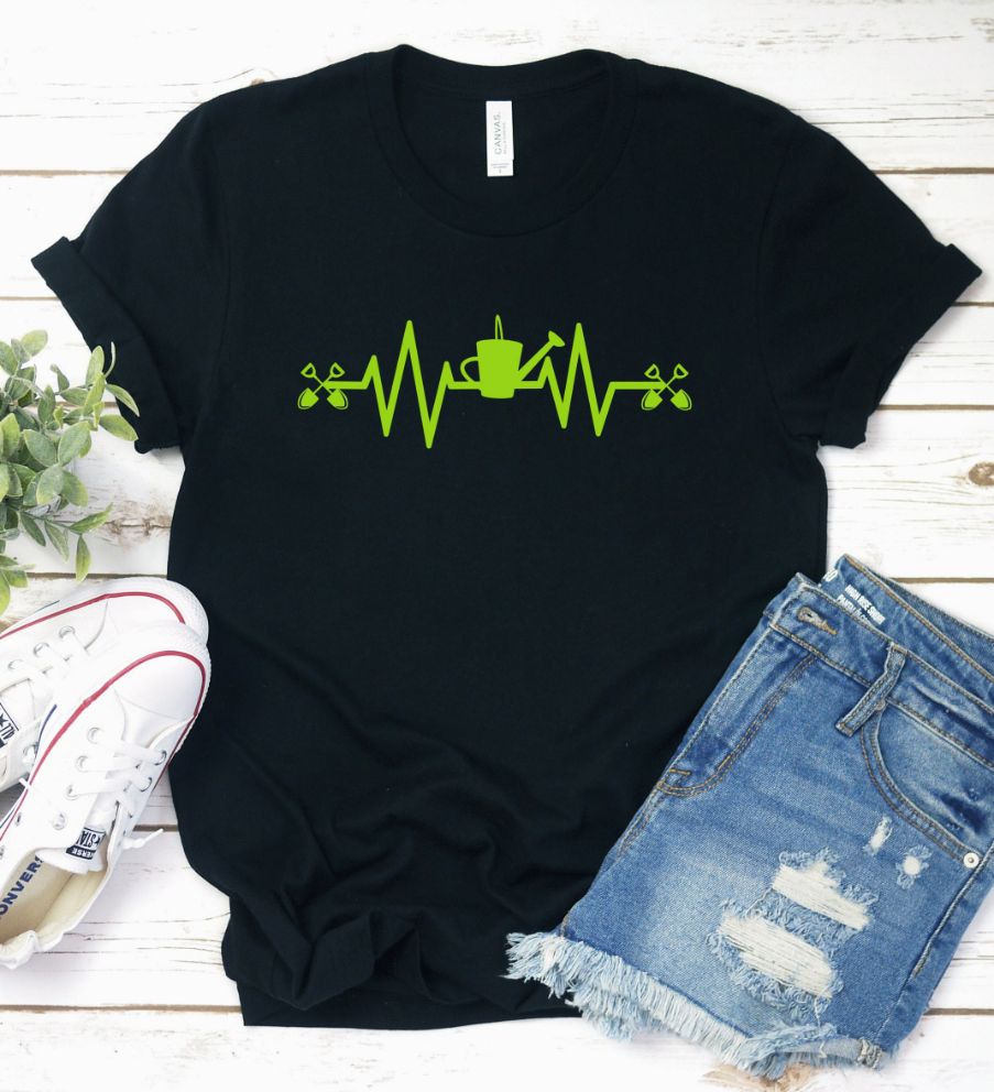 Gardening Heartbeat Shirt Gardening Heartbeat Shirt