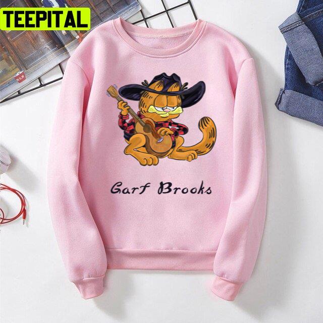 Garf Brooks Cat Funny Garth Brooks Design Unisex T-Shirt Garf Brooks Cat Funny Garth Brooks Design Unisex T-Shirt