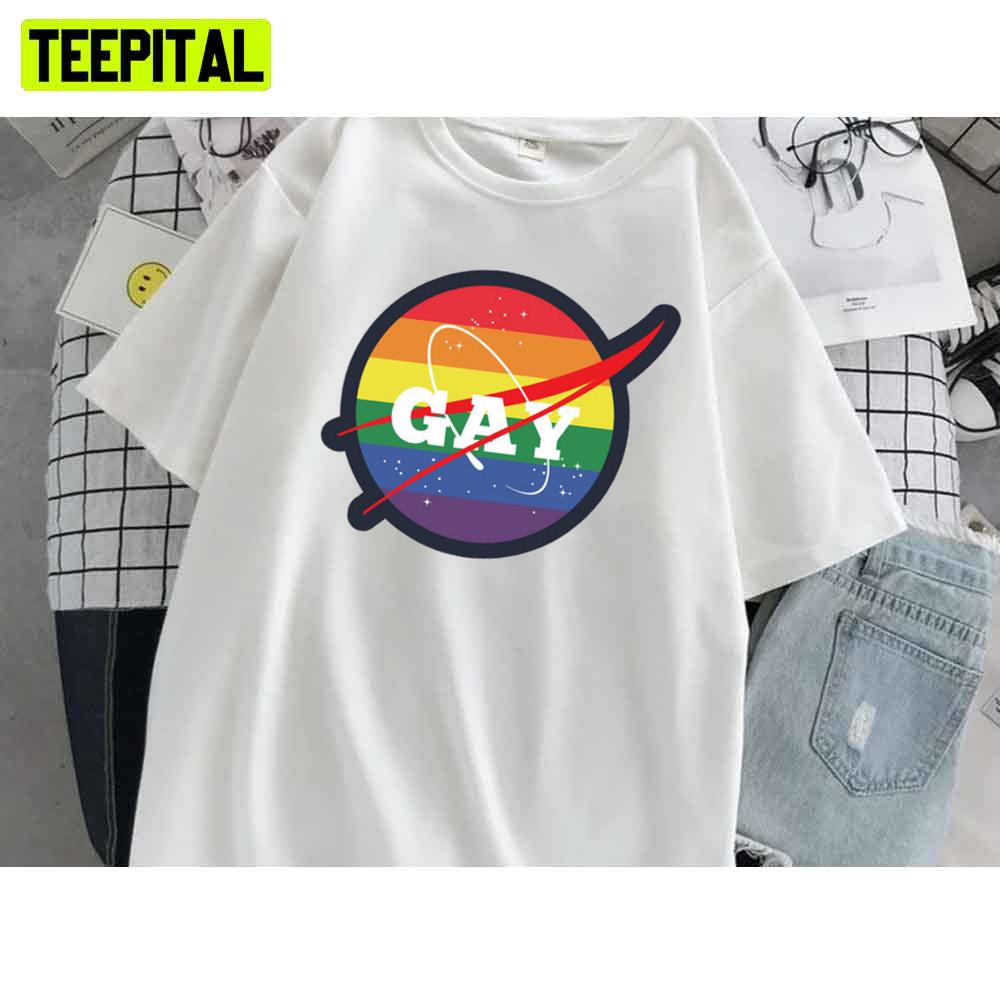 Gay Nasa Style Pride Month Unisex T-Shirt Gay Nasa Style Pride Month Unisex T-Shirt