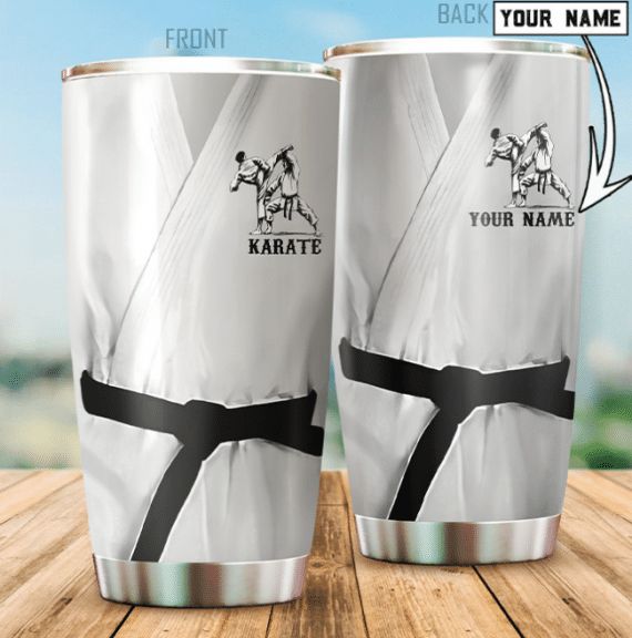 Gift For Karate Lover Personalized Travel Tumbler All Over Print Gift For Karate Lover Personalized Travel Tumbler All Over Print