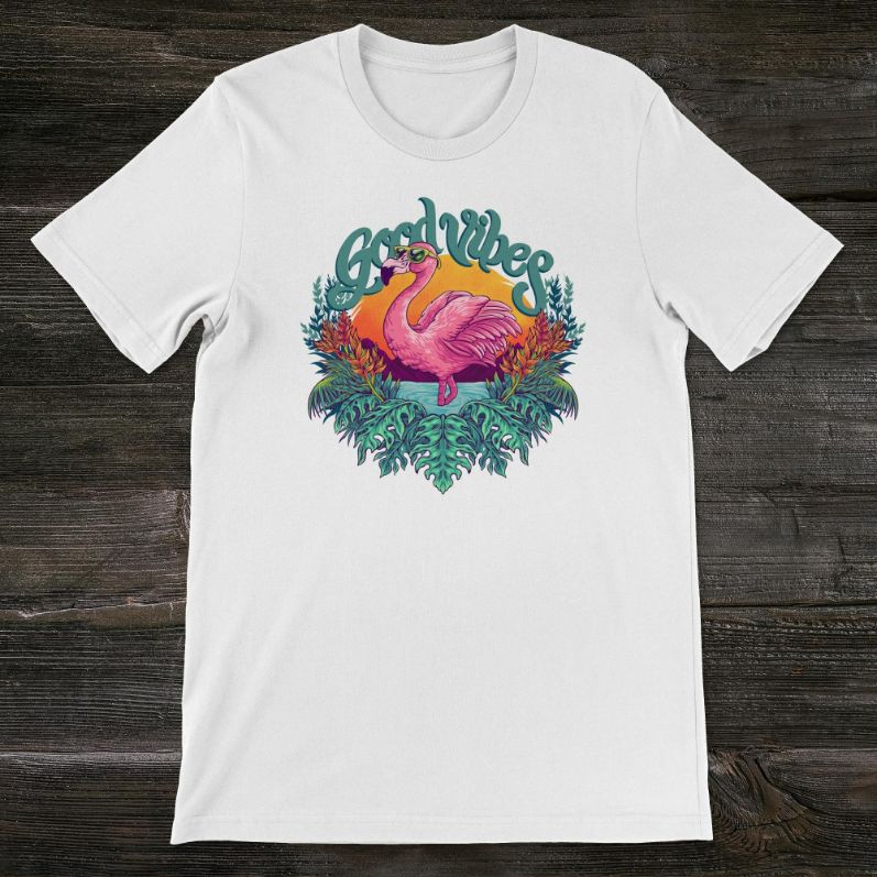 Good Vibes Flamingo Unisex T-Shirt Good Vibes Flamingo Unisex T-Shirt