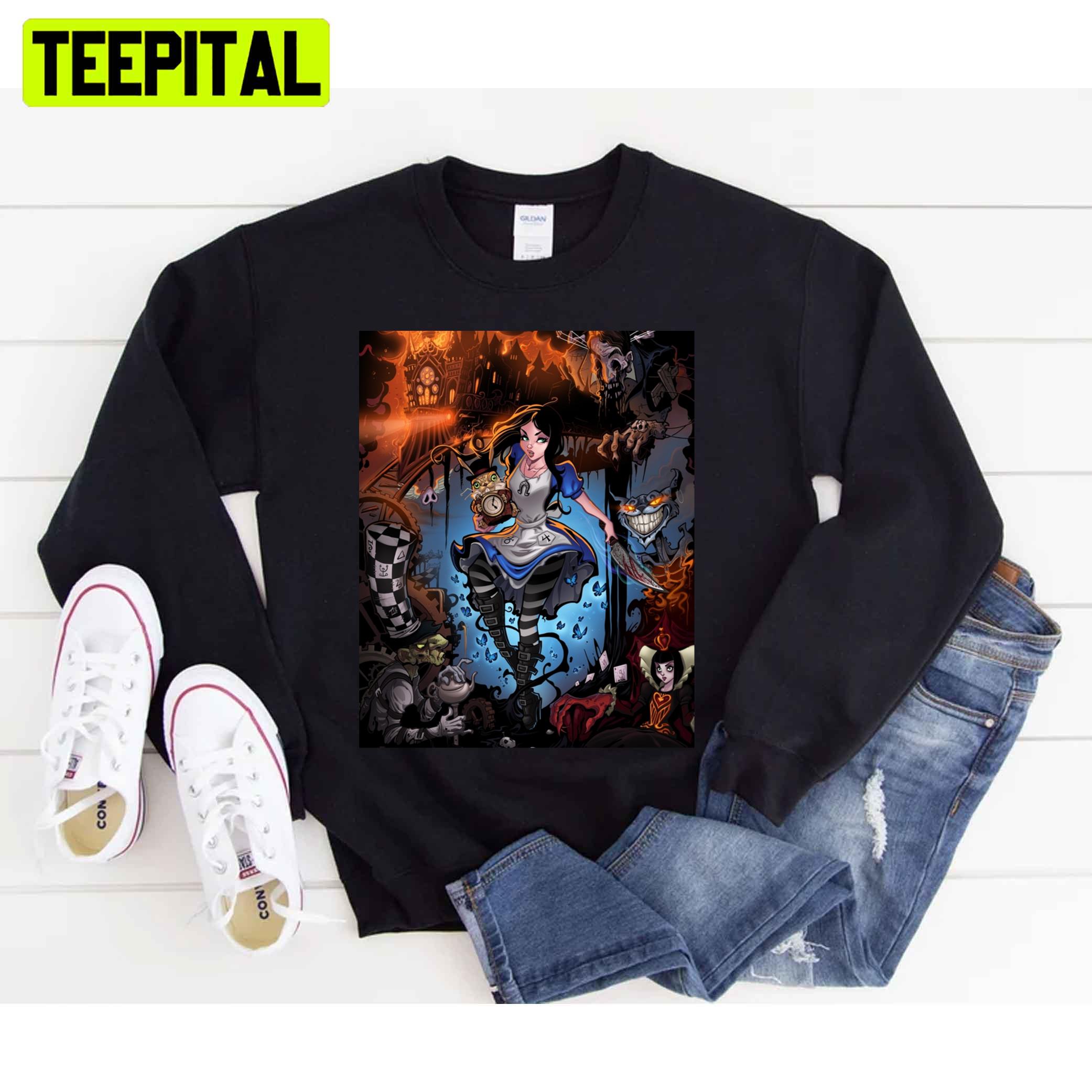 Graphic Alice In Wonderland Unisex T-Shirt Graphic Alice In Wonderland Unisex T-Shirt