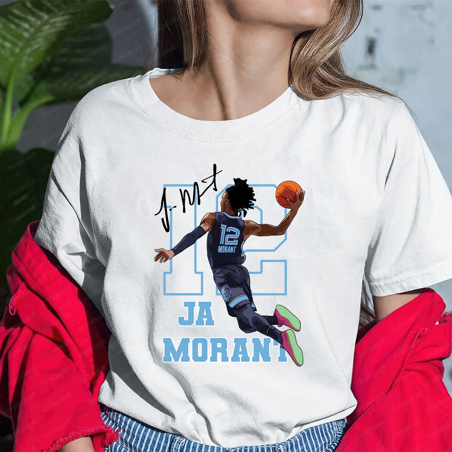 Graphic Design Ja Morant Signature Memphis Grizzlies Basketball Unisex T-Shirt Graphic Design Ja Morant Signature Memphis Grizzlies Basketball Unisex T-Shirt