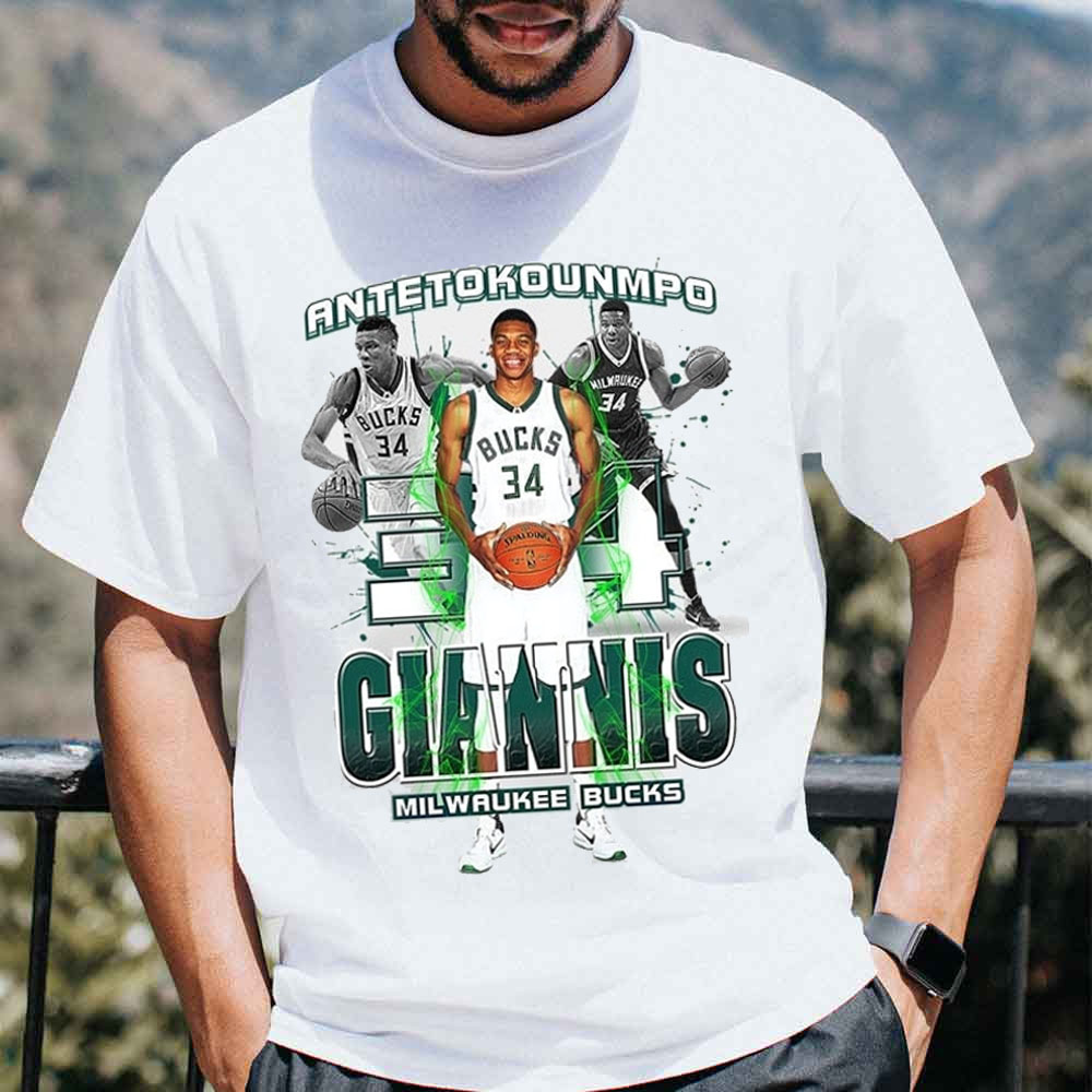 Graphic Style Giannis Antetokounmpo Milwaukee Bucks Basketball Unisex Unisex T-Shirt Graphic Style Giannis Antetokounmpo Milwaukee Bucks Basketball Unisex Unisex T-Shirt
