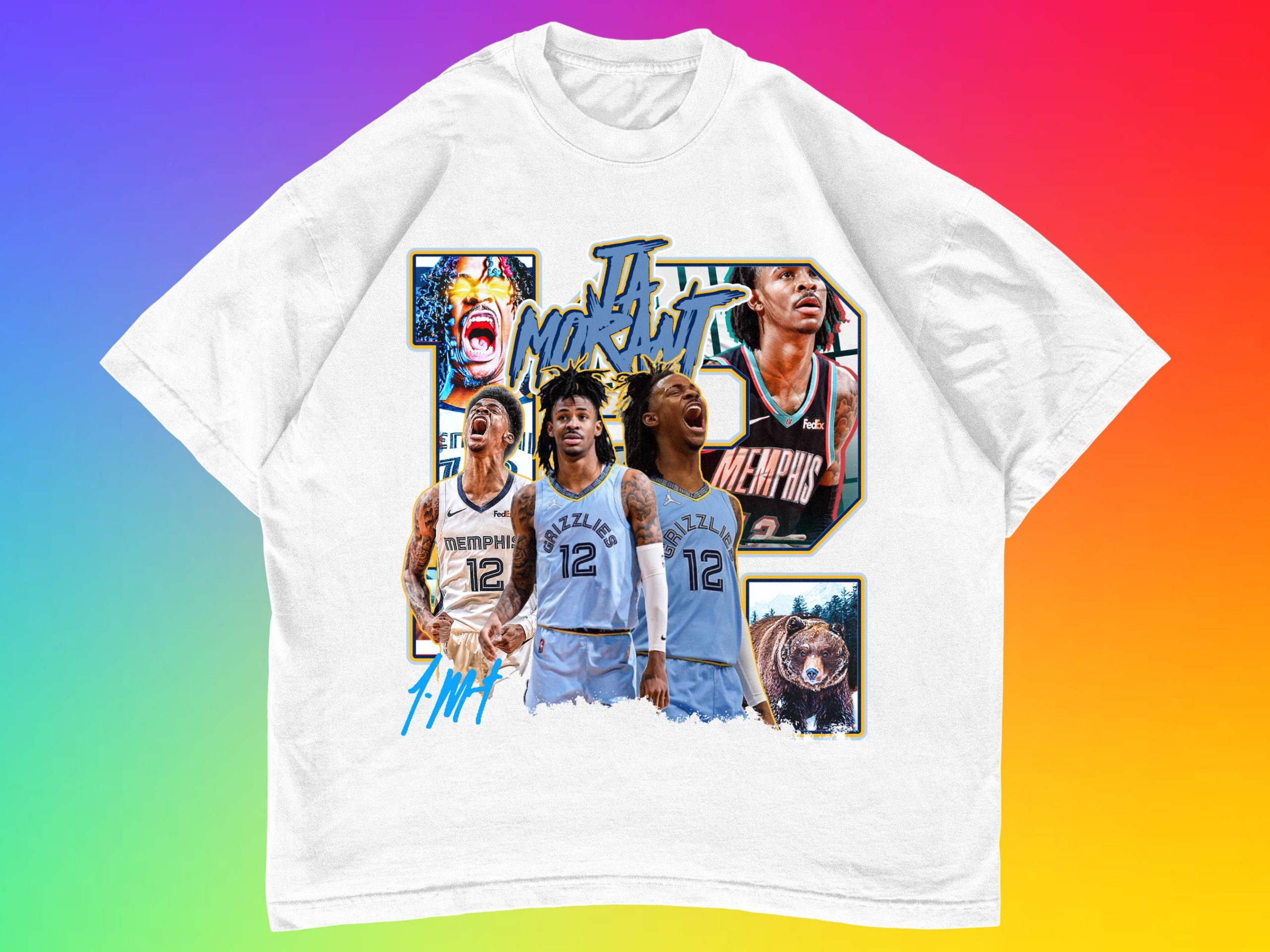 Graphic Style Ja Morant 12 Memphis Grizzlies Basketball Unisex T-Shirt Graphic Style Ja Morant 12 Memphis Grizzlies Basketball Unisex T-Shirt