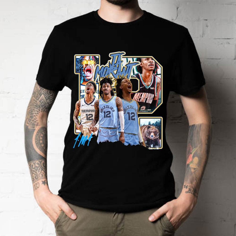 Graphic Style Ja Morant 12 Memphis Grizzlies Basketball Unisex T-Shirt Graphic Style Ja Morant 12 Memphis Grizzlies Basketball Unisex T-Shirt