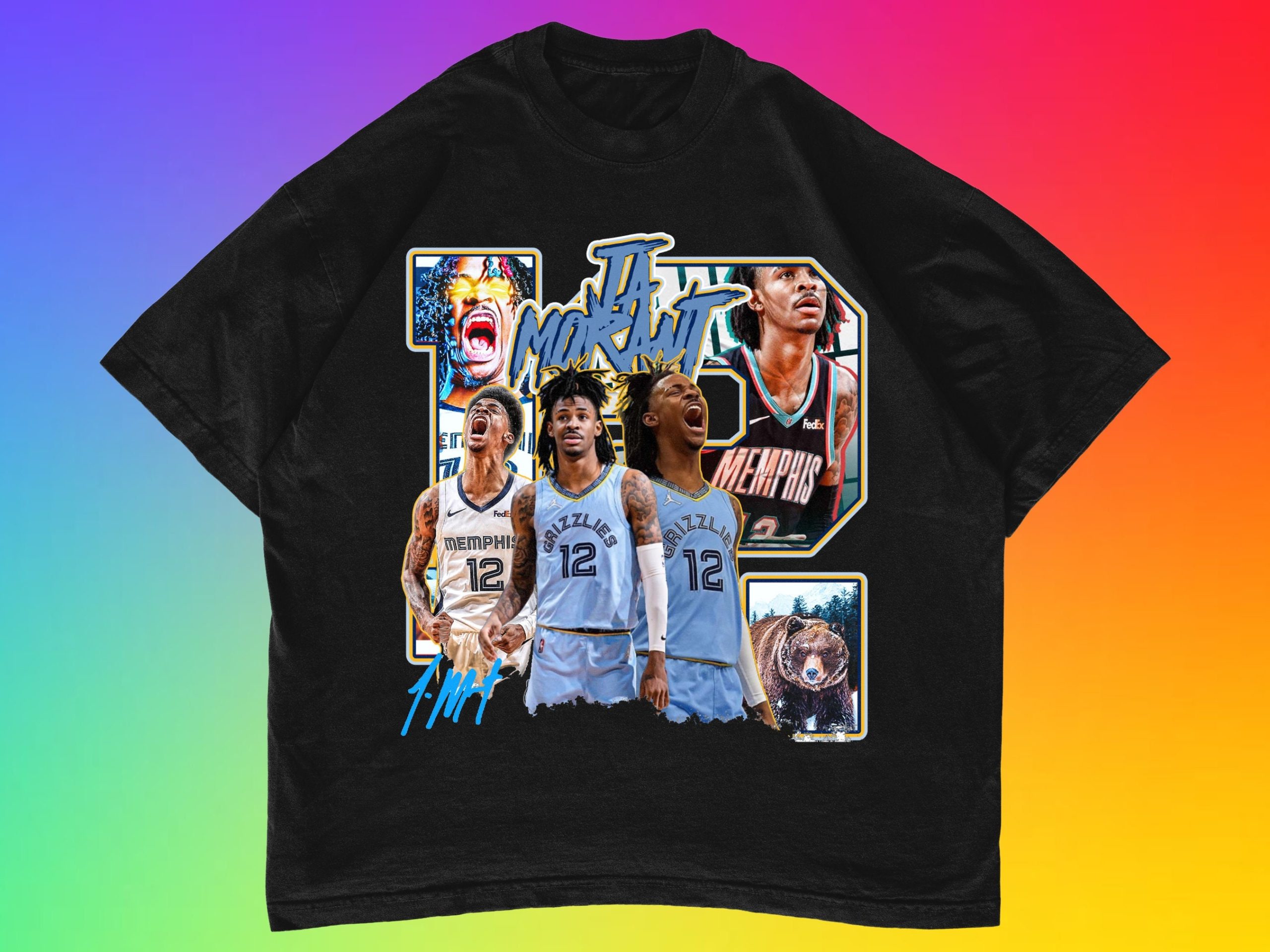 Graphic Style Ja Morant 12 Memphis Grizzlies Basketball Unisex T-Shirt Graphic Style Ja Morant 12 Memphis Grizzlies Basketball Unisex T-Shirt