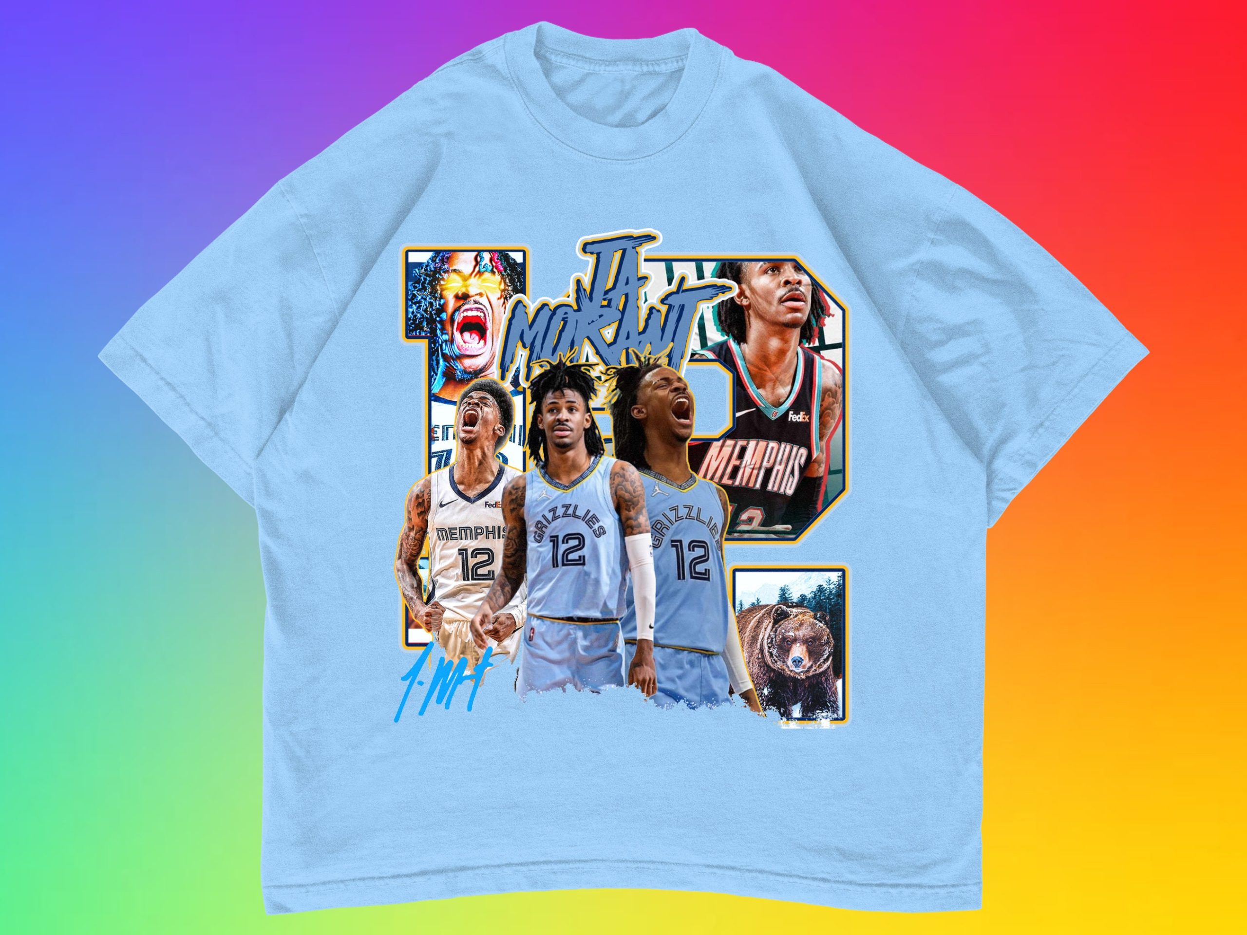 Graphic Style Ja Morant 12 Memphis Grizzlies Basketball Unisex T-Shirt Graphic Style Ja Morant 12 Memphis Grizzlies Basketball Unisex T-Shirt