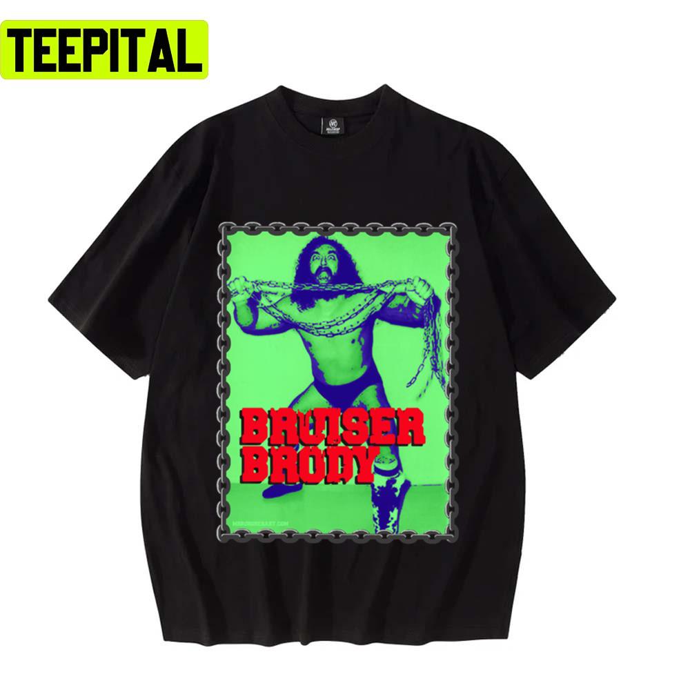 Green Design Of Bruiser Brody Red River Jack Wwe Wrestling Unisex T-Shirt Green Design Of Bruiser Brody Red River Jack Wwe Wrestling Unisex T-Shirt