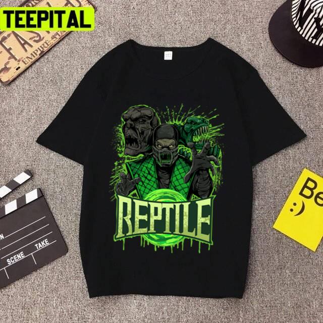 Green Design Of Reptile Mortal Kombat Unisex T-Shirt Green Design Of Reptile Mortal Kombat Unisex T-Shirt