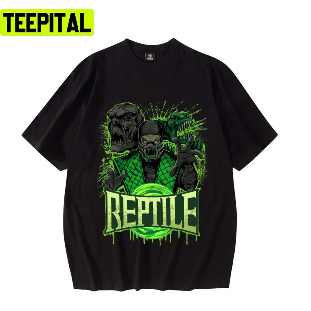 Green Design Of Reptile Mortal Kombat Unisex T-Shirt Green Design Of Reptile Mortal Kombat Unisex T-Shirt