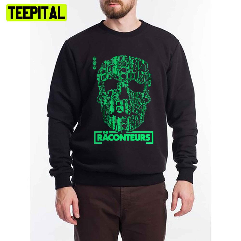 Green Skull The Raconteurs Unisex T-Shirt Green Skull The Raconteurs Unisex T-Shirt