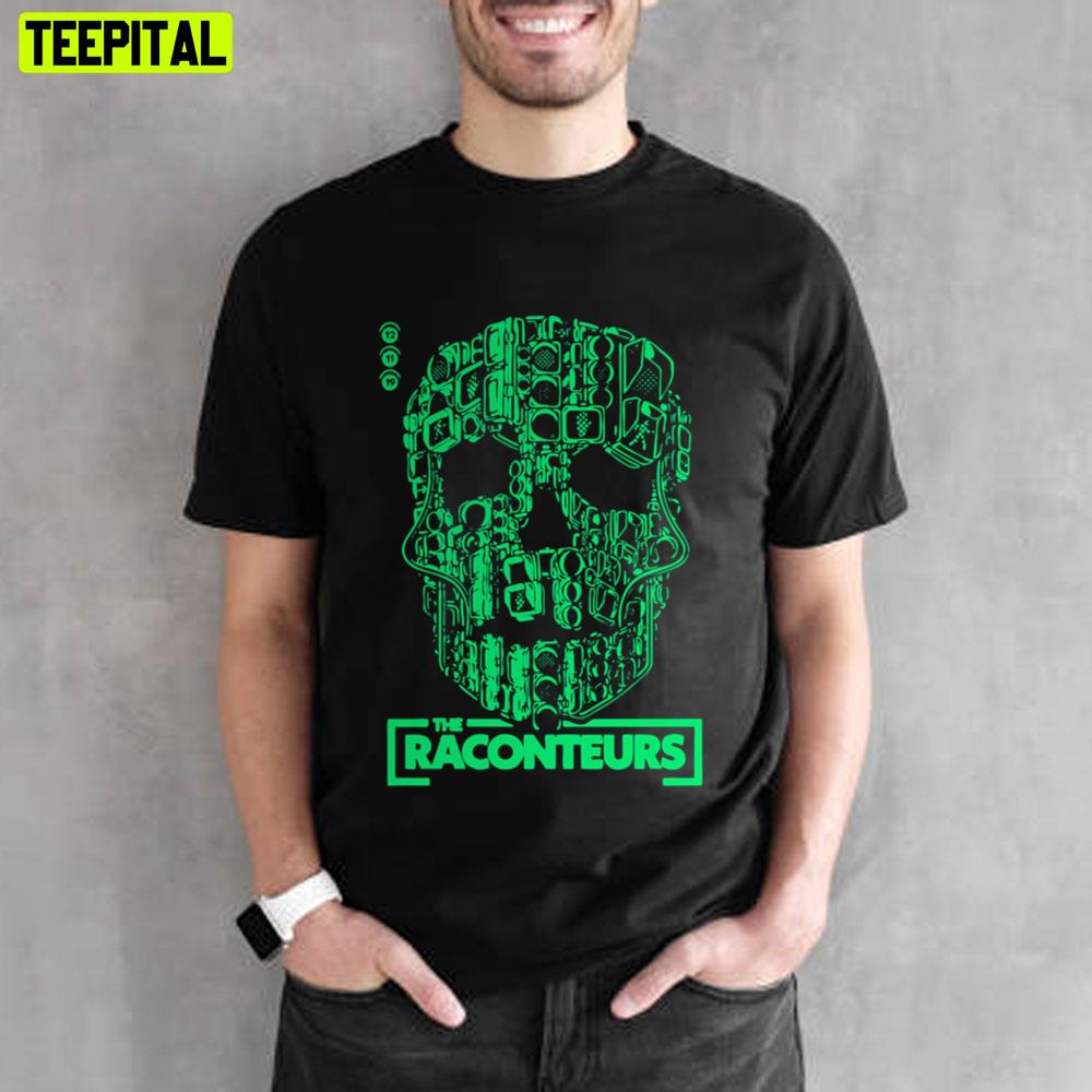 Green Skull The Raconteurs Unisex T-Shirt Green Skull The Raconteurs Unisex T-Shirt