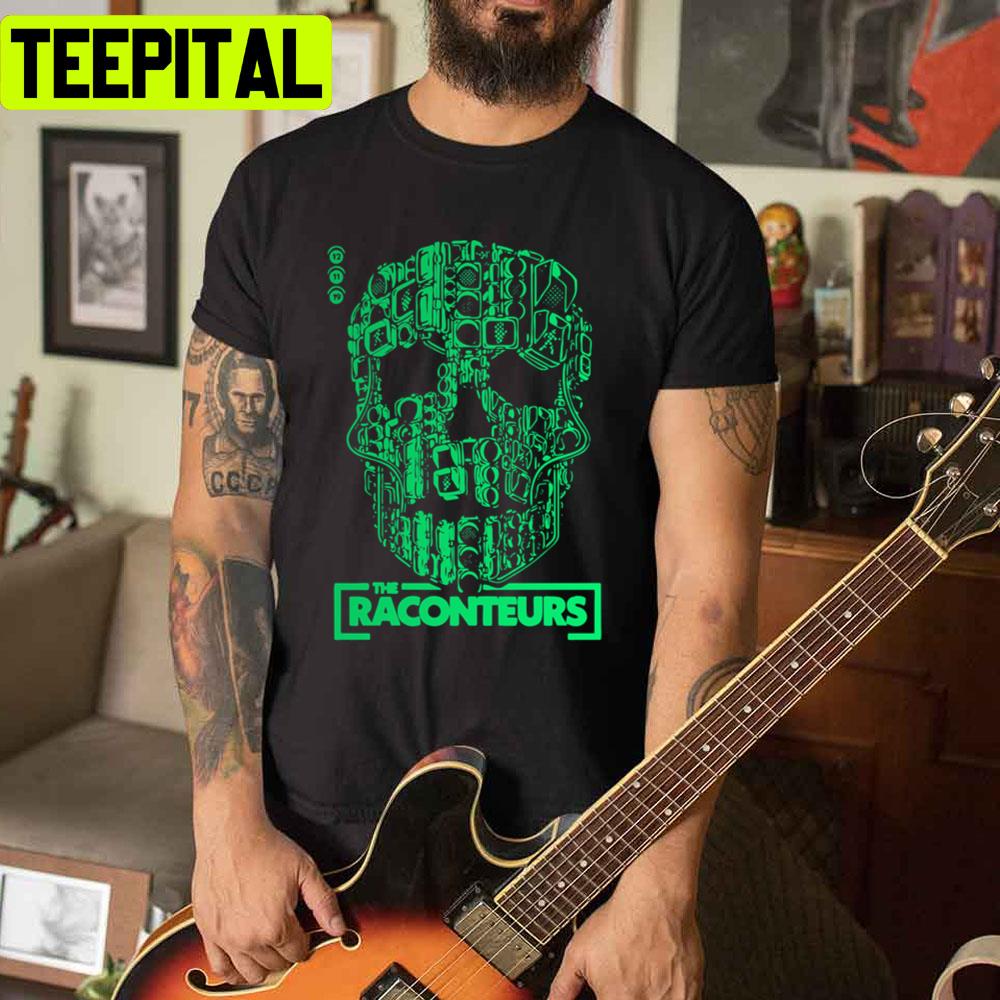 Green Skull The Raconteurs Unisex T-Shirt Green Skull The Raconteurs Unisex T-Shirt