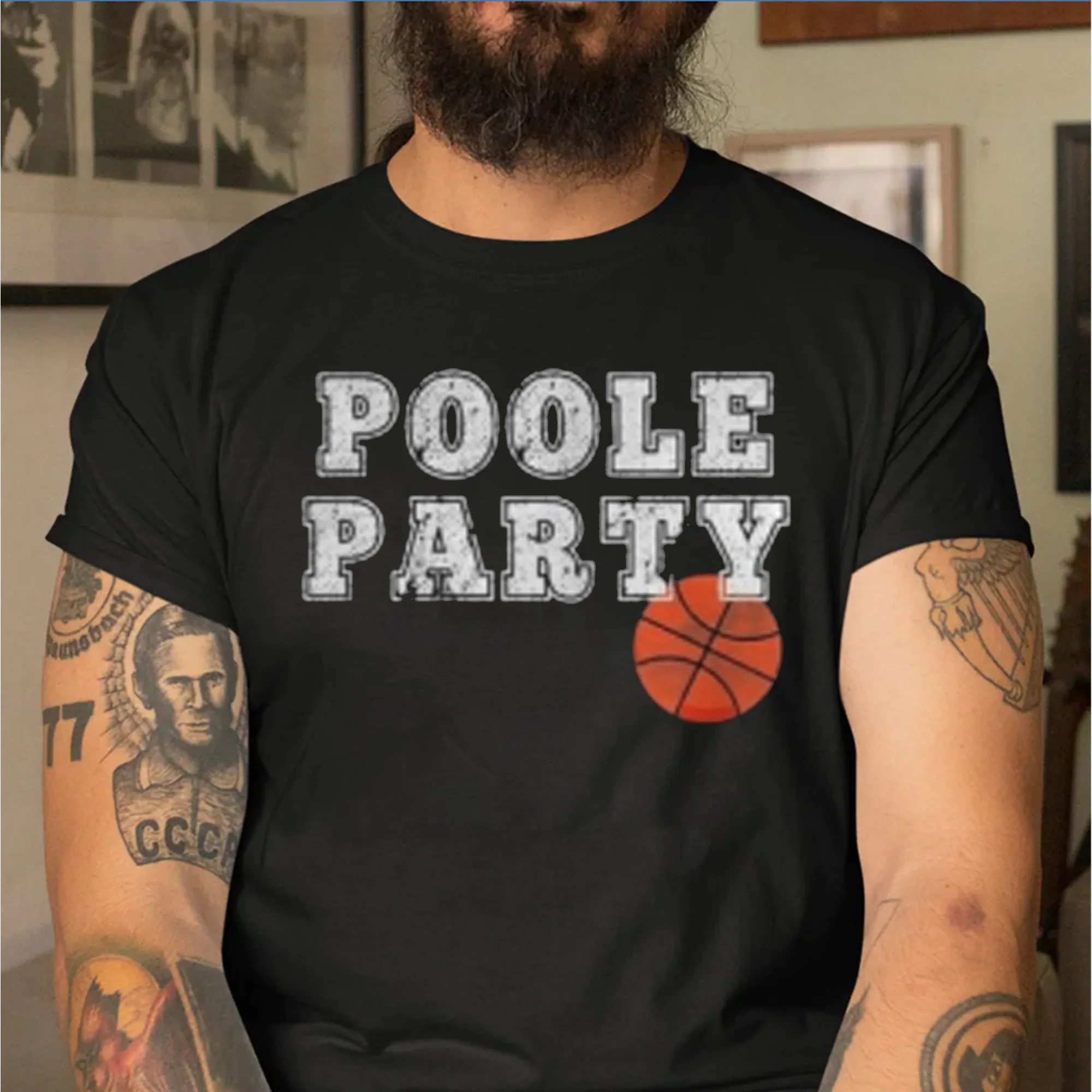 Grunge Poole Party Warriors Basketball Unisex Hoodie Grunge Poole Party Warriors Basketball Unisex Hoodie