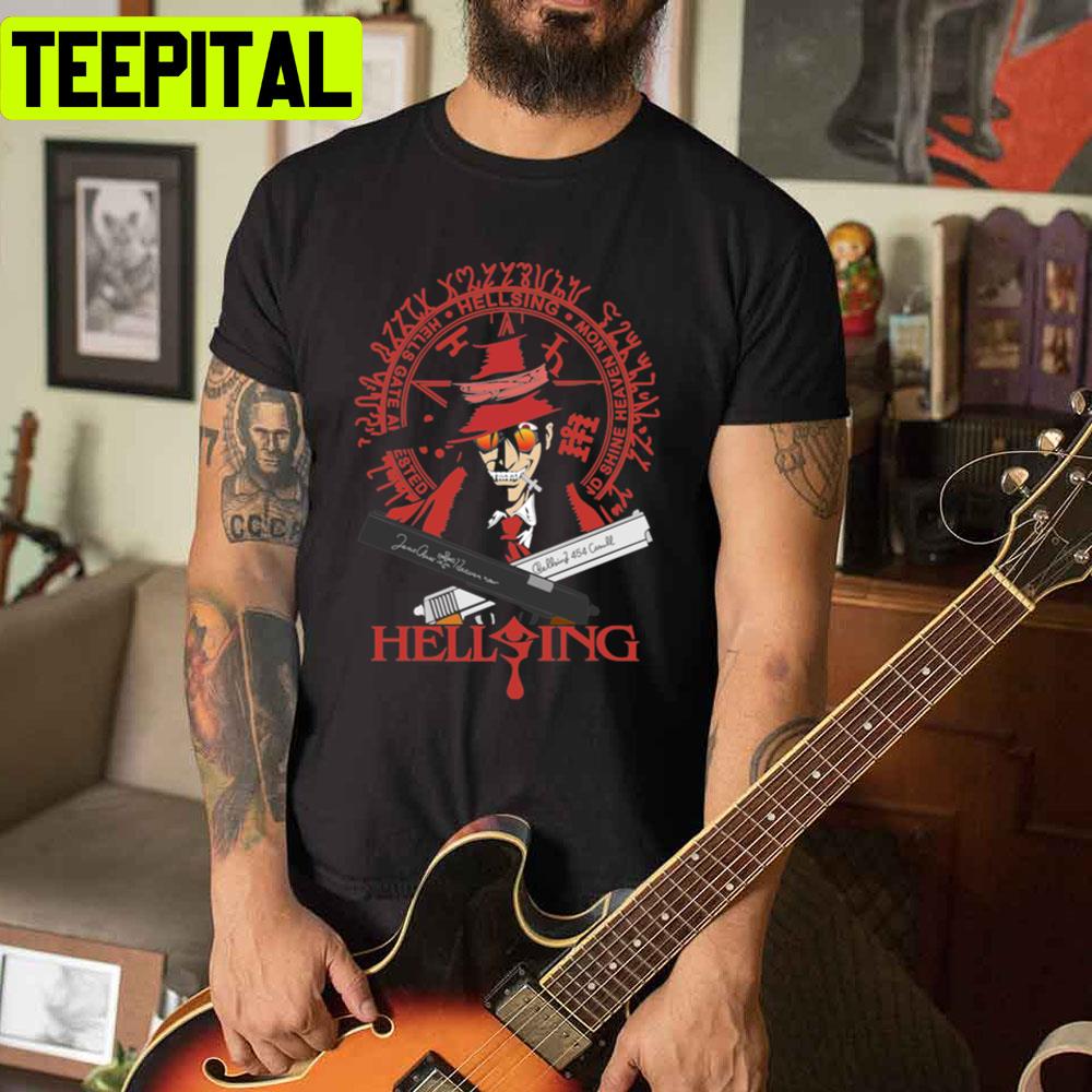 Guns Art Design Hellsing Unisex T-Shirt Guns Art Design Hellsing Unisex T-Shirt