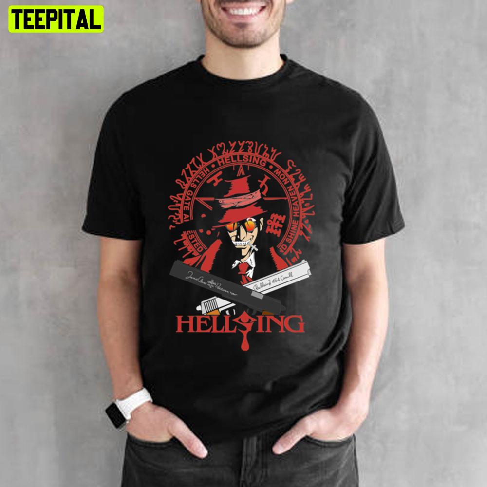 Guns Art Design Hellsing Unisex T-Shirt Guns Art Design Hellsing Unisex T-Shirt