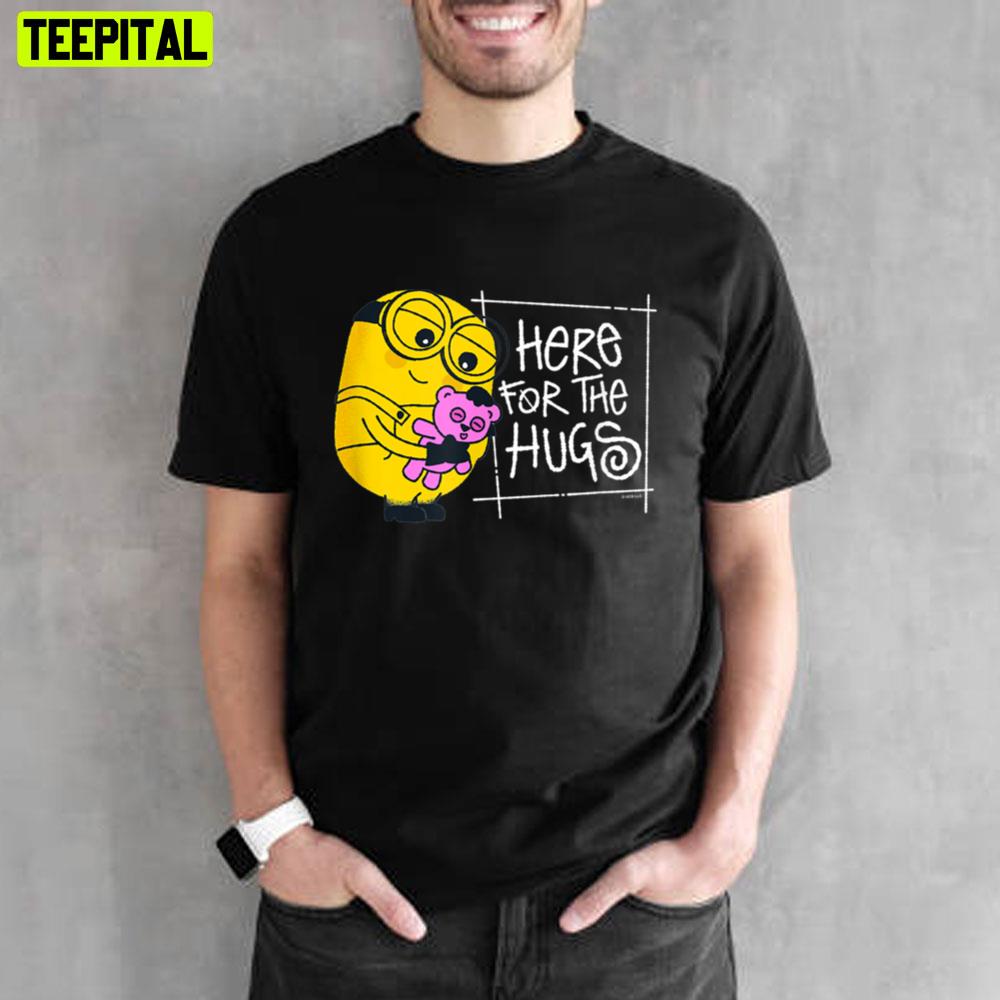 Here For The Hugs Minions Valentines Unisex T-Shirt Here For The Hugs Minions Valentines Unisex T-Shirt