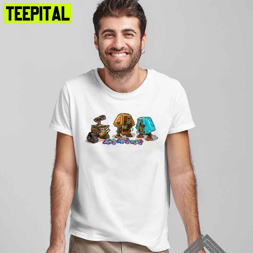 Hewey, Dewey And Wall-E Unisex T-Shirt Hewey, Dewey And Wall-E Unisex T-Shirt