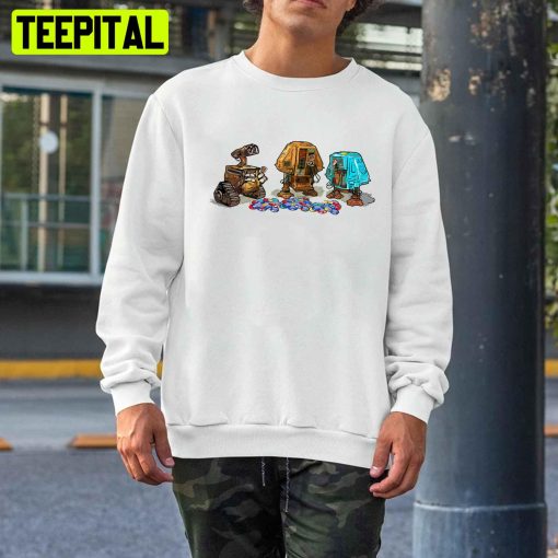 Hewey, Dewey And Wall-E Unisex T-Shirt