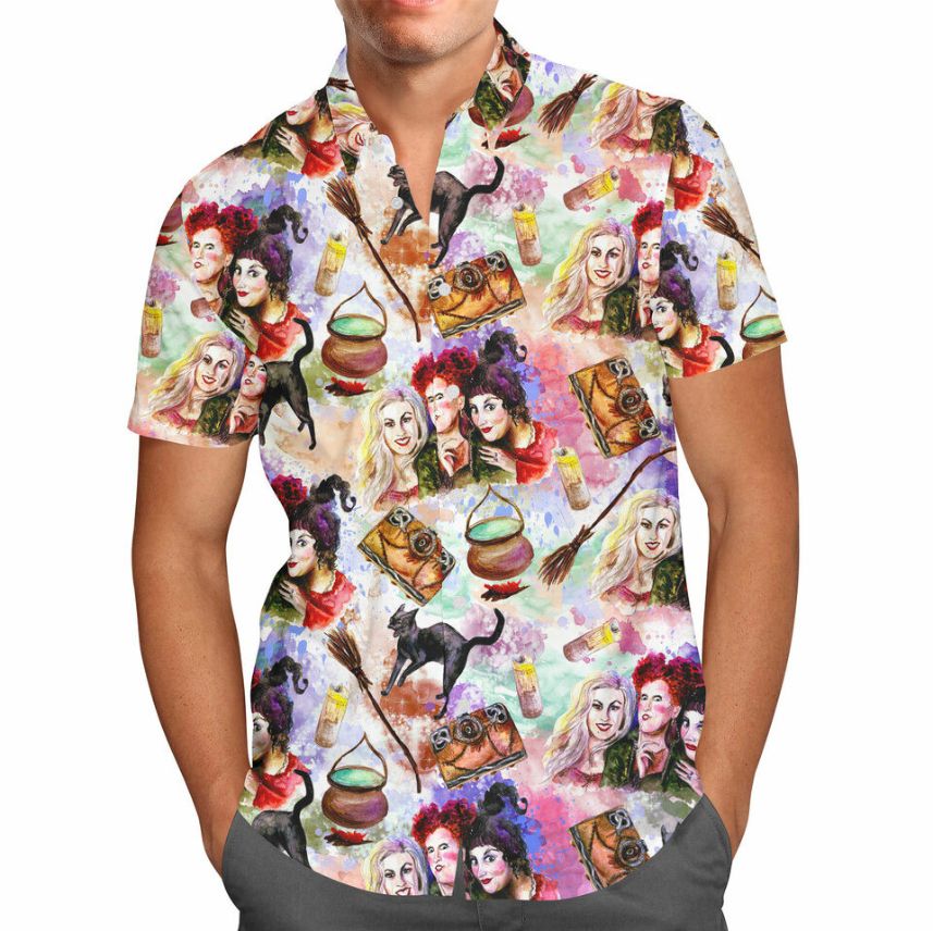 Hocus Pocus Halloween Inspired Hawaii Shirt Hocus Pocus Halloween Inspired Hawaii Shirt