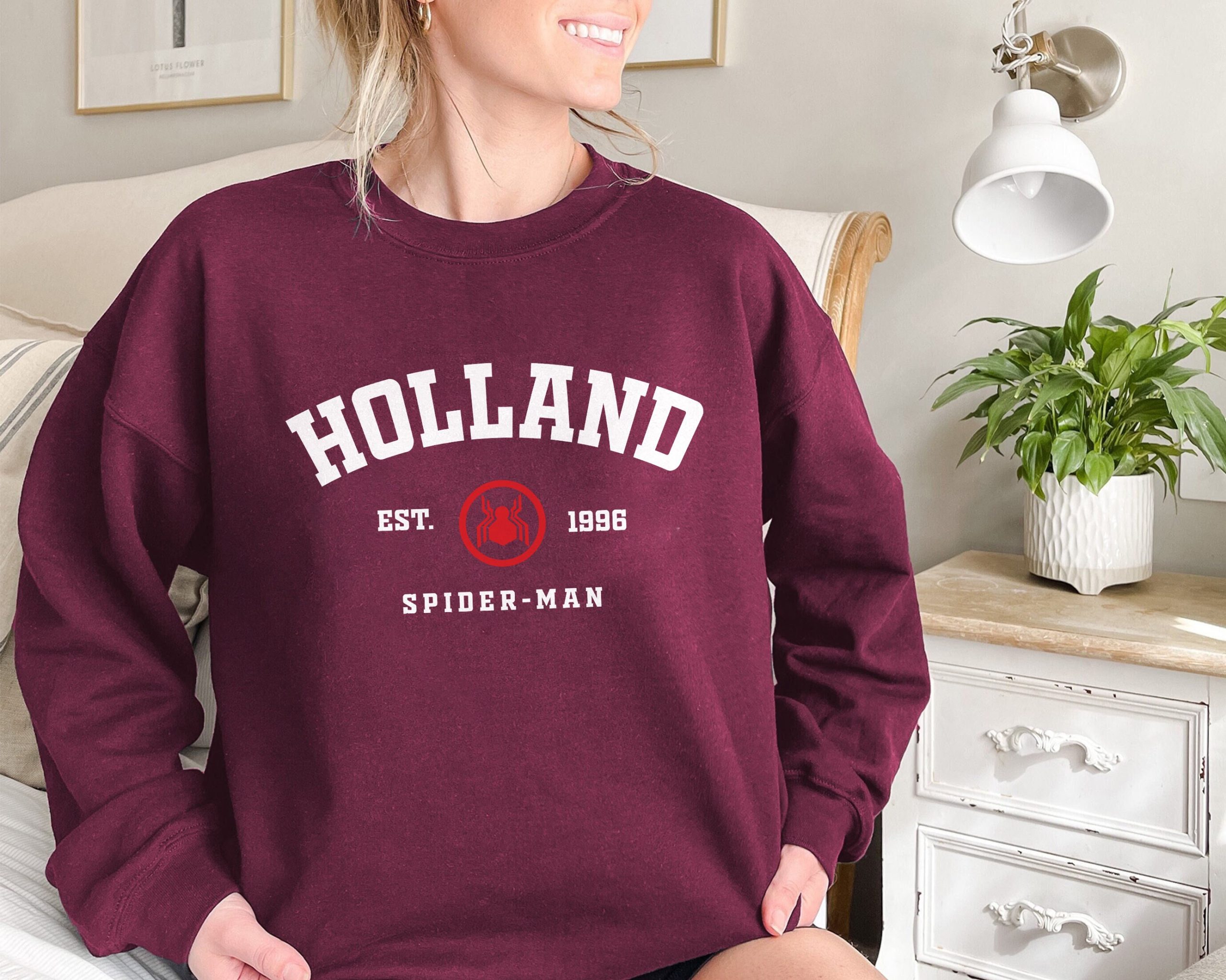Holland 1996 Peter Parker Spiderman Unisex Sweatshirt Holland 1996 Peter Parker Spiderman Unisex Sweatshirt