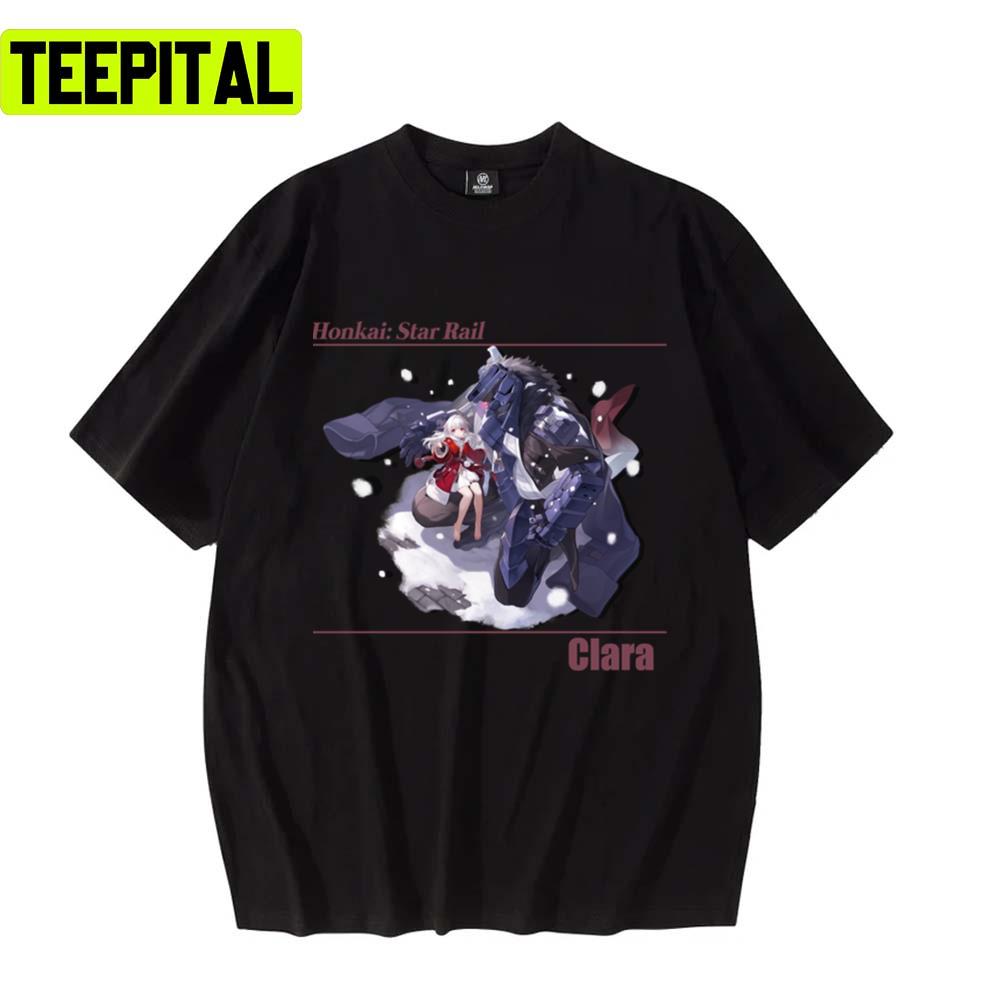 Honkai Star Rail Clara Design Unisex T-Shirt Honkai Star Rail Clara Design Unisex T-Shirt