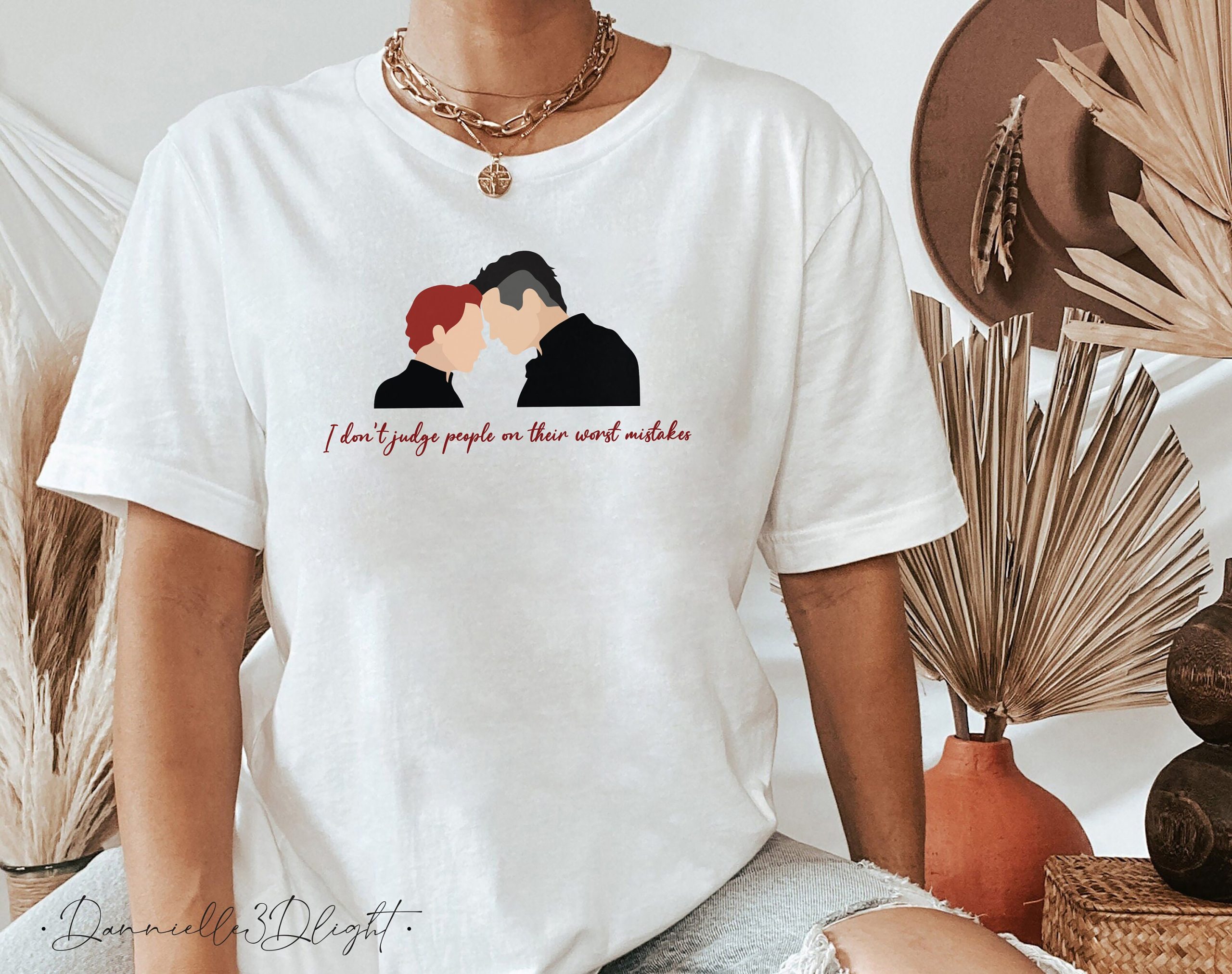 I Don't Judge People On Their Black Widow And Hawkeye Unisex T-Shirt I Don't Judge People On Their Black Widow And Hawkeye Unisex T-Shirt