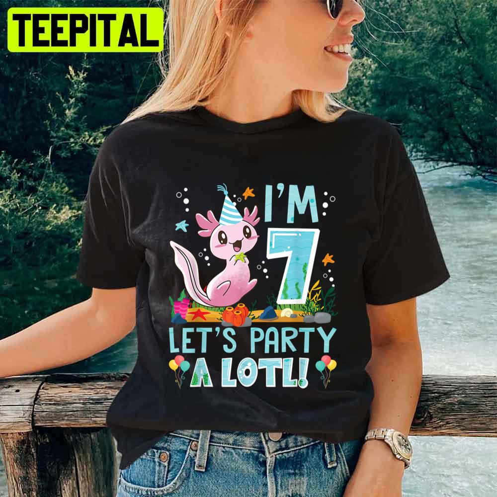 I'm 7 Let's Party A Lotl Unisex T-Shirt I'm 7 Let's Party A Lotl Unisex T-Shirt