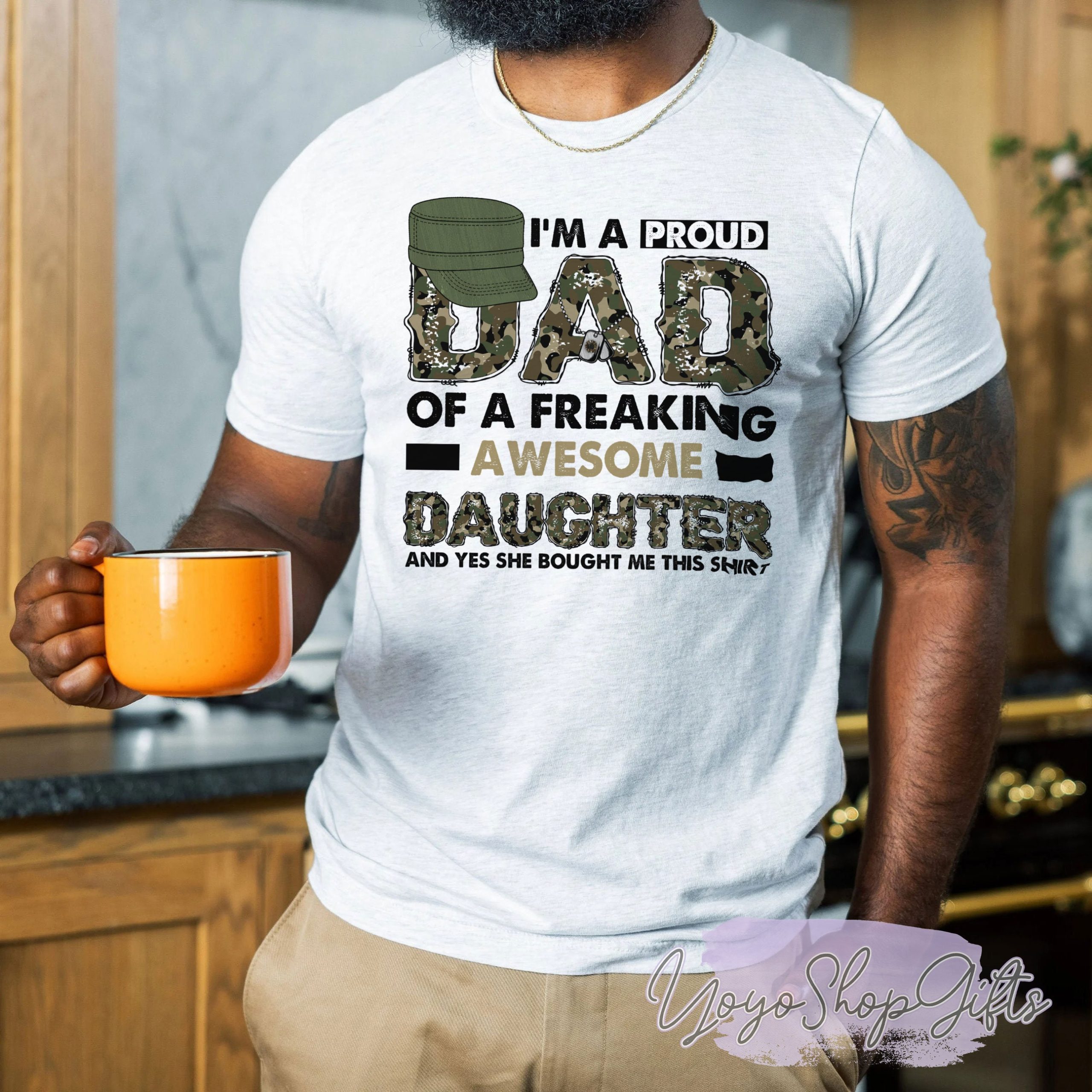 I'm A Proud Dad Freaking Awesome Daughter Father's Day Unisex T-Shirt I'm A Proud Dad Freaking Awesome Daughter Father's Day Unisex T-Shirt